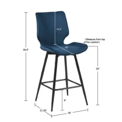 And Black Metal Swivel Counter Stool-Kirkland's Home Fashion