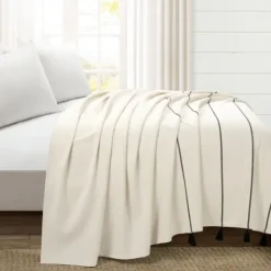 And Black Striped King Coverlet-Kirkland's Home Store