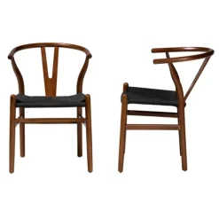 And Black Wishbone Dining Chairs, Set Of 2-Kirkland's Home Discount