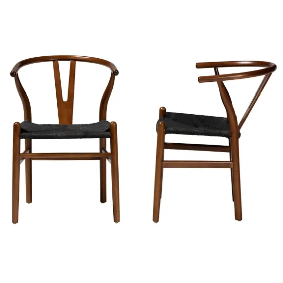 And Black Wishbone Dining Chairs, Set Of 2-Kirkland's Home Discount