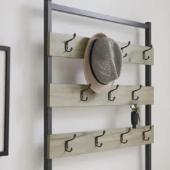 And Black Wood Bench Hall Tree-Kirkland's Home Shop