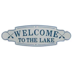And Blue Welcome To The Lake Wall Plaque-Kirkland's Home Sale