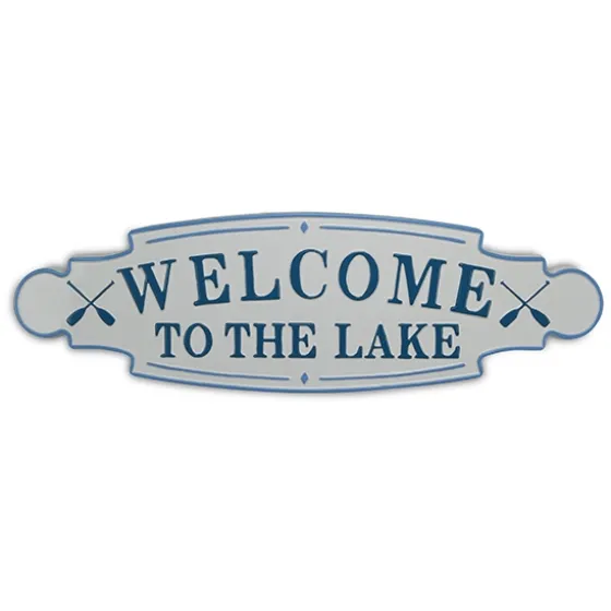 And Blue Welcome To The Lake Wall Plaque-Kirkland's Home Sale