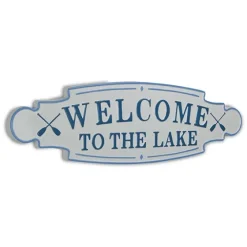 And Blue Welcome To The Lake Wall Plaque-Kirkland's Home Sale