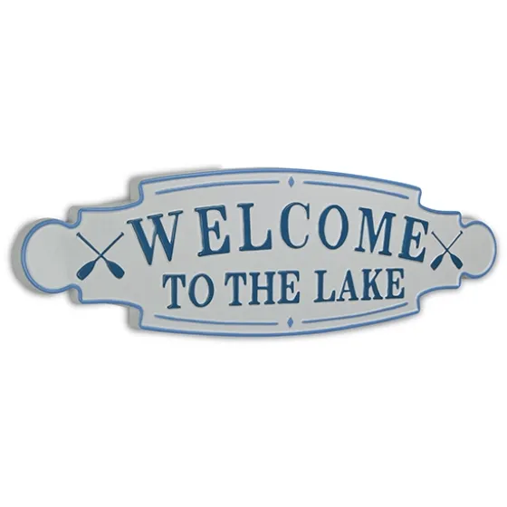 And Blue Welcome To The Lake Wall Plaque-Kirkland's Home Sale