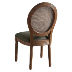 And Brown Cane Oval Back Dining Chair-Kirkland's Home Cheap