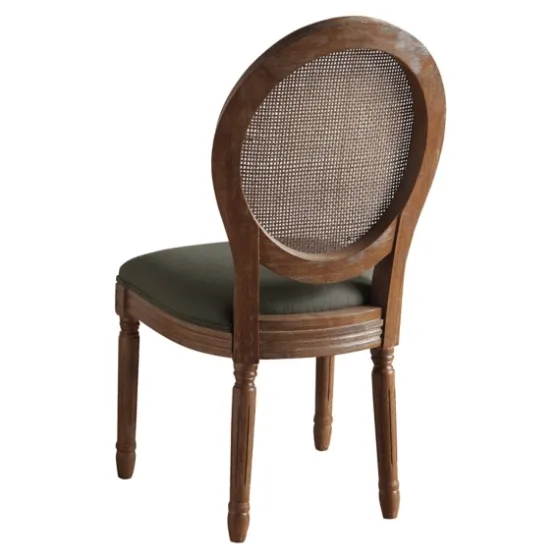 And Brown Cane Oval Back Dining Chair-Kirkland's Home Cheap