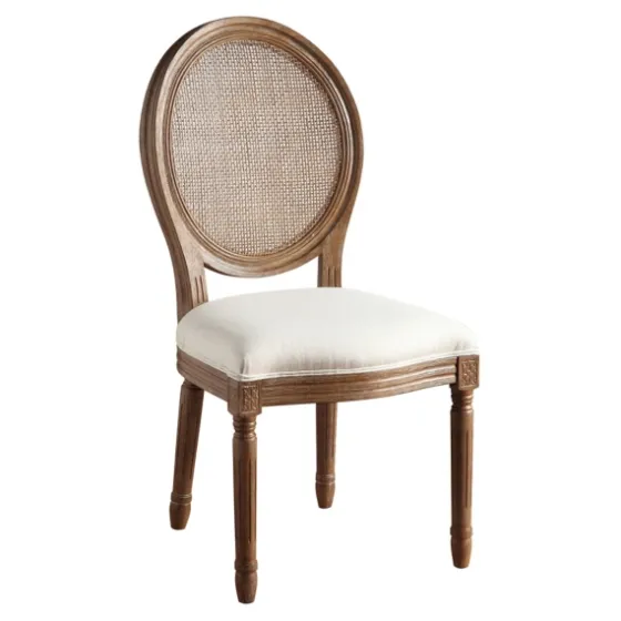 And Brown Cane Oval Back Dining Chair-Kirkland's Home Sale