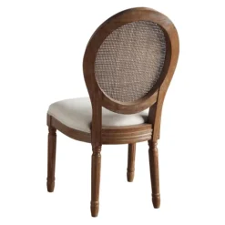 And Brown Cane Oval Back Dining Chair-Kirkland's Home Sale