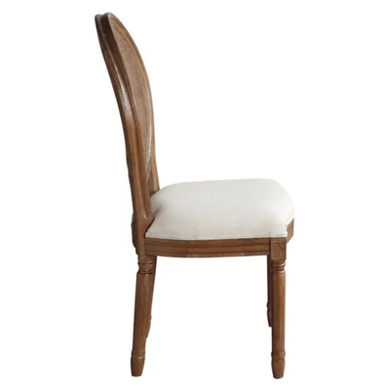 And Brown Cane Oval Back Dining Chair-Kirkland's Home Sale