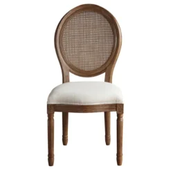 And Brown Cane Oval Back Dining Chair-Kirkland's Home Sale