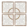 And Brown 4-Pc. Medallion Plaque-Kirkland's Home Discount