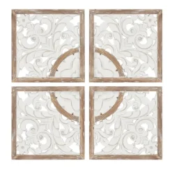 And Brown 4-Pc. Medallion Plaque-Kirkland's Home Discount