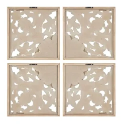 And Brown 4-Pc. Medallion Plaque-Kirkland's Home Discount