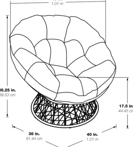 And Brown Woven Papasan Chair-Kirkland's Home Cheap