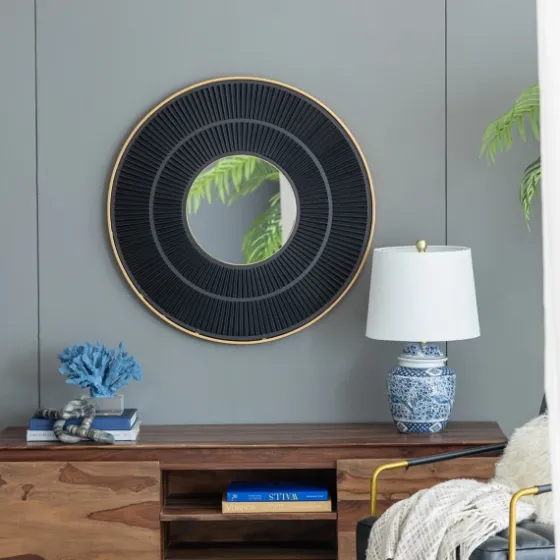 And Gold Double Ribbed Wall Mirror-Kirkland's Home Outlet