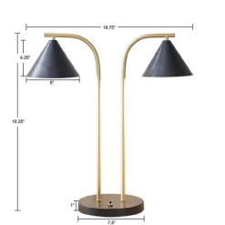 And Gold Double Shade Table Lamp-Kirkland's Home New