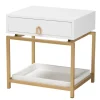 And Gold 1-Drawer Nightstand-Kirkland's Home Best Sale