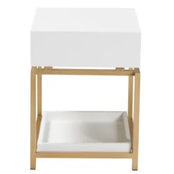 And Gold 1-Drawer Nightstand-Kirkland's Home Best Sale