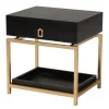And Gold 1-Drawer Nightstand-Kirkland's Home Clearance