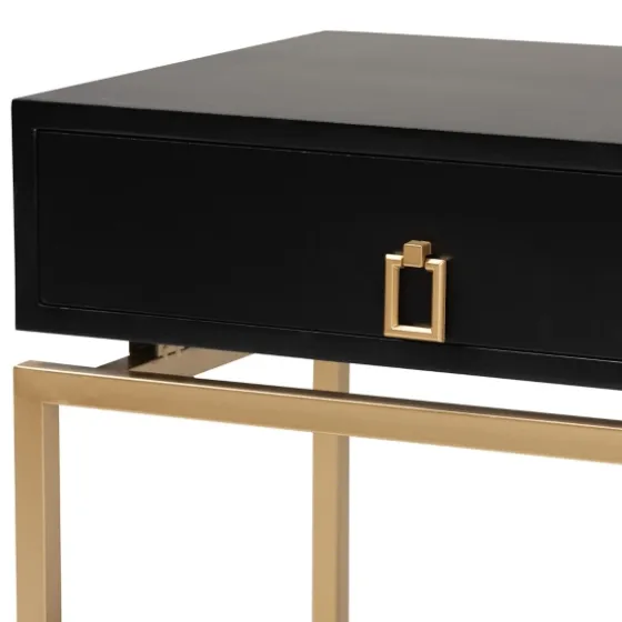 And Gold 1-Drawer Nightstand-Kirkland's Home Clearance