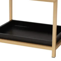 And Gold 1-Drawer Nightstand-Kirkland's Home Clearance