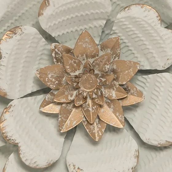And Gold Metal Flower Large Wall Plaque-Kirkland's Home Shop