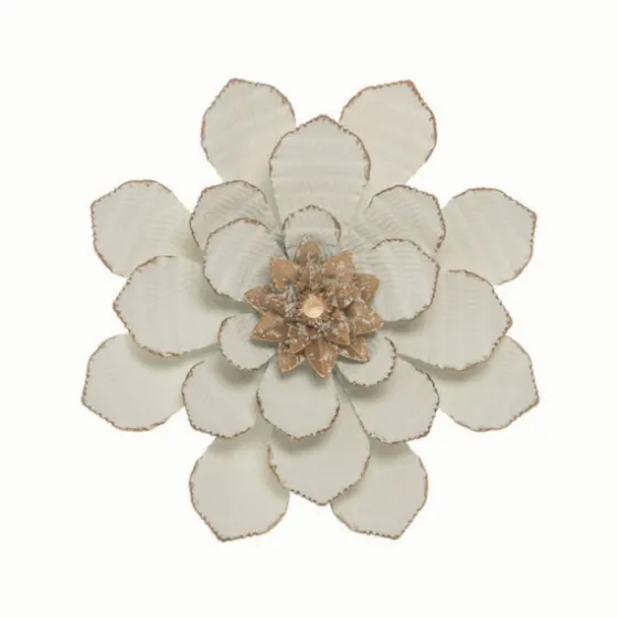 And Gold Metal Flower Small Wall Plaque-Kirkland's Home Outlet