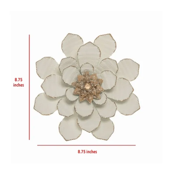 And Gold Metal Flower Small Wall Plaque-Kirkland's Home Outlet