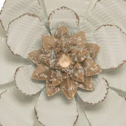 And Gold Metal Flower Small Wall Plaque-Kirkland's Home Outlet