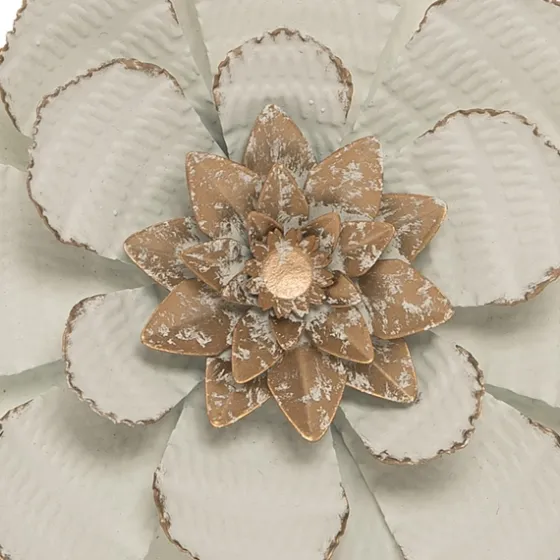 And Gold Metal Flower Small Wall Plaque-Kirkland's Home Outlet