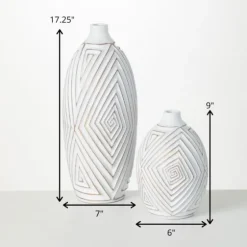 And Gold Ribbed Mod Vases, Set Of 2-Kirkland's Home Sale