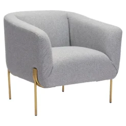 And Gold Rounded Back Accent Chair-Kirkland's Home Online