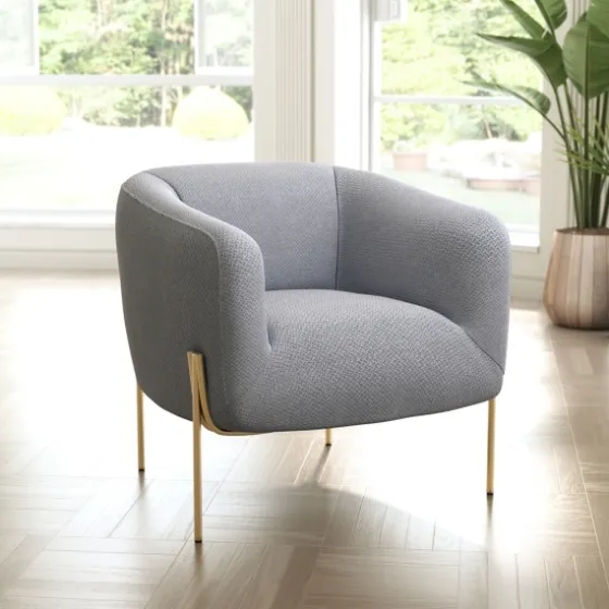 And Gold Rounded Back Accent Chair-Kirkland's Home Online