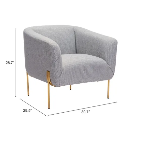 And Gold Rounded Back Accent Chair-Kirkland's Home Online