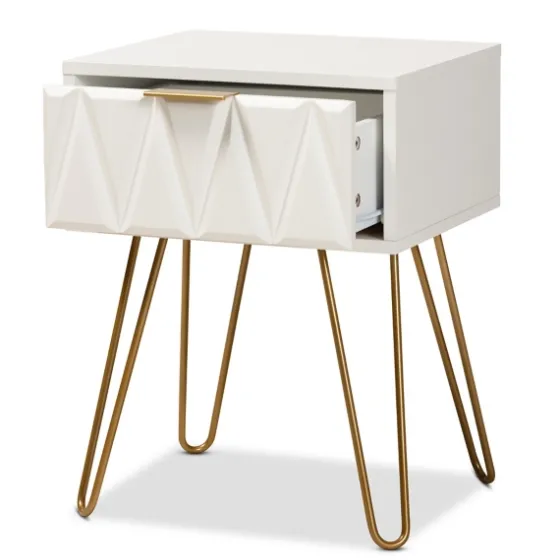 And Gold Single Drawer Accent Table-Kirkland's Home Shop