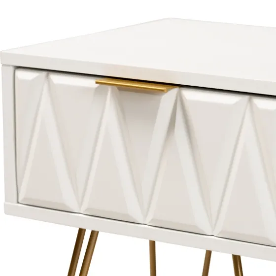 And Gold Single Drawer Accent Table-Kirkland's Home Shop