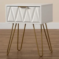 And Gold Single Drawer Accent Table-Kirkland's Home Shop
