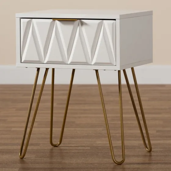 And Gold Single Drawer Accent Table-Kirkland's Home Shop
