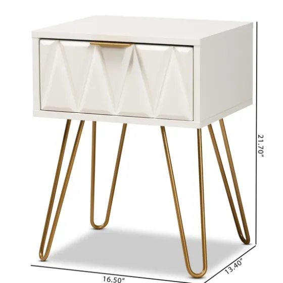 And Gold Single Drawer Accent Table-Kirkland's Home Shop