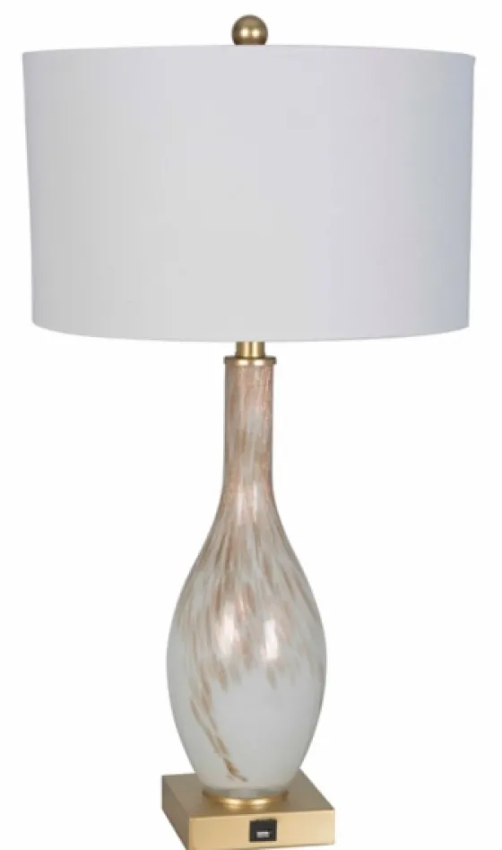 And Gold Swirl Glass Table Lamps, Set Of 2-Kirkland's Home Clearance