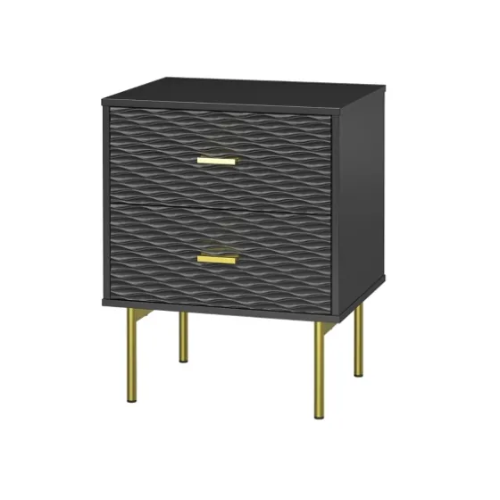 And Gold Wave Nightstand-Kirkland's Home Online