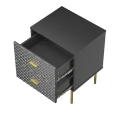 And Gold Wave Nightstand-Kirkland's Home Online