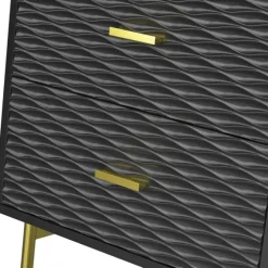 And Gold Wave Nightstand-Kirkland's Home Online
