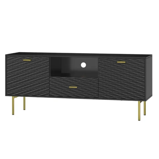 And Gold Wave Tv Stand-Kirkland's Home Outlet