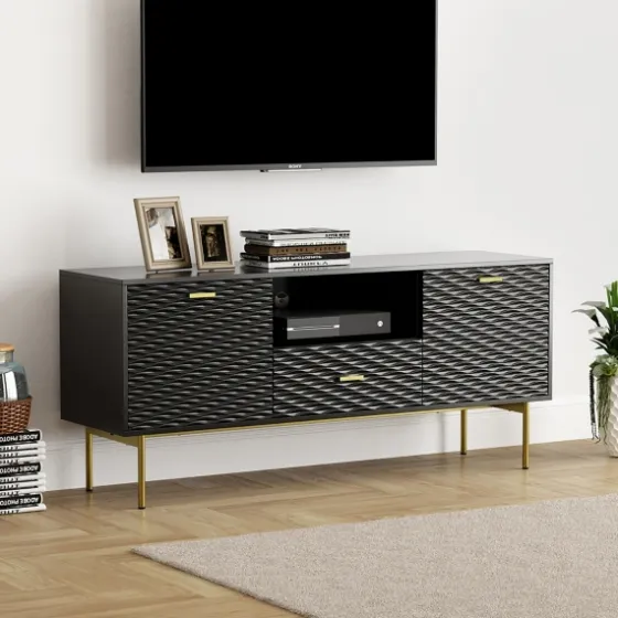 And Gold Wave Tv Stand-Kirkland's Home Outlet