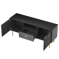 And Gold Wave Tv Stand-Kirkland's Home Outlet