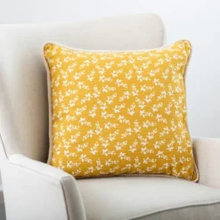 And Gray Embroidered Claudia Pillow-Kirkland's Home Clearance