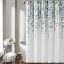 And Gray Weeping Flower Shower Curtain-Kirkland's Home Online