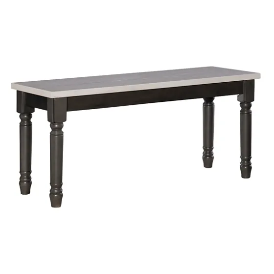 And Gray Wood Two Tone Dining Bench-Kirkland's Home Sale